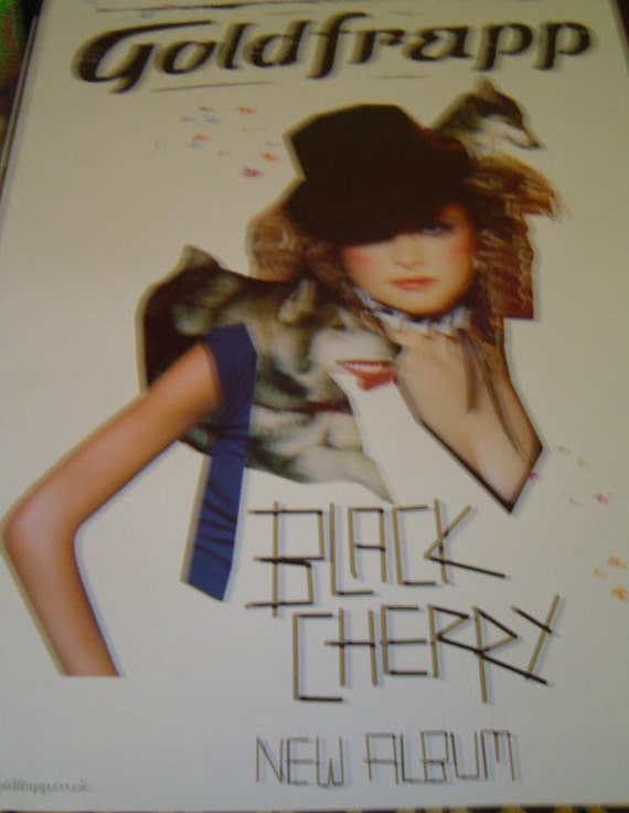 Goldfrapp Black Cherry poster