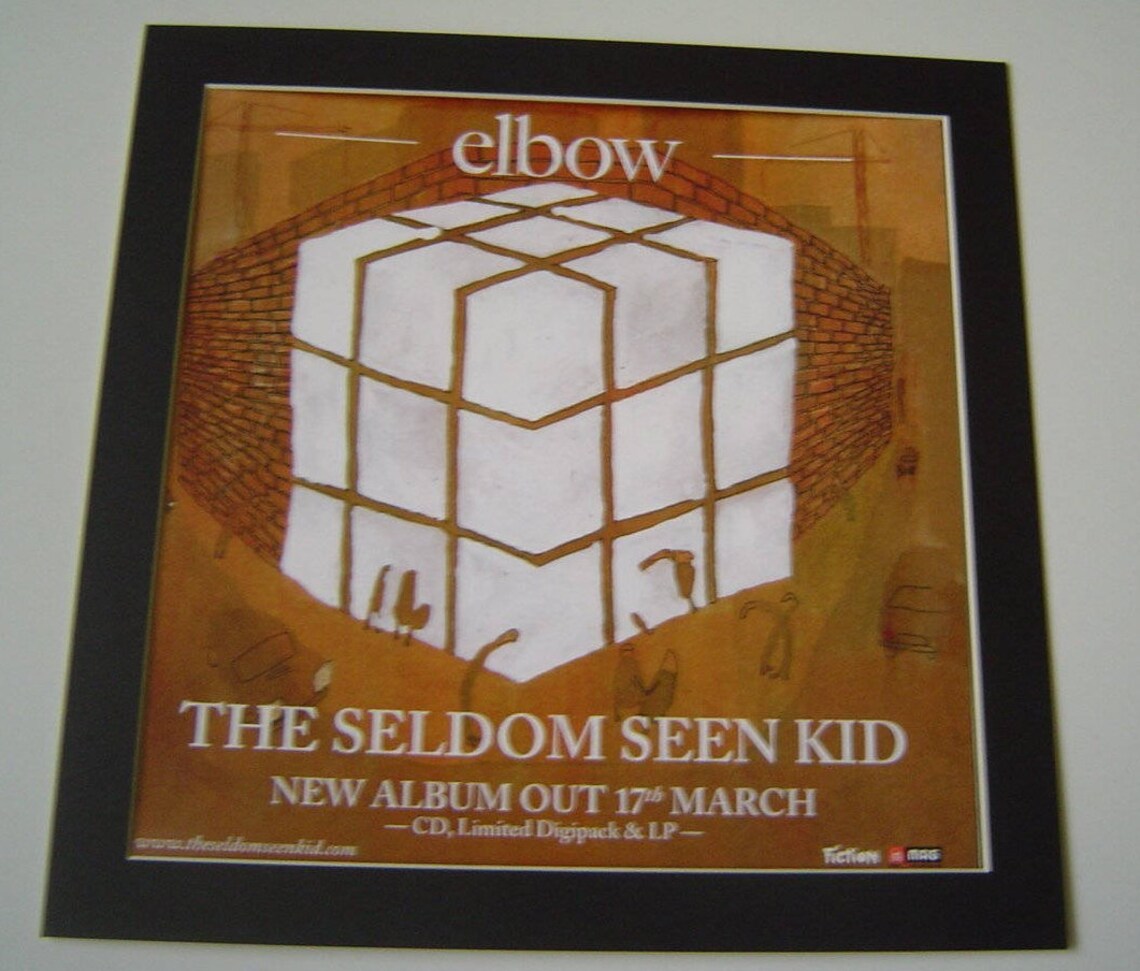 Elbow the Seldom Seem Kid Poster in A Custom Made Mount Ready Etsy UK