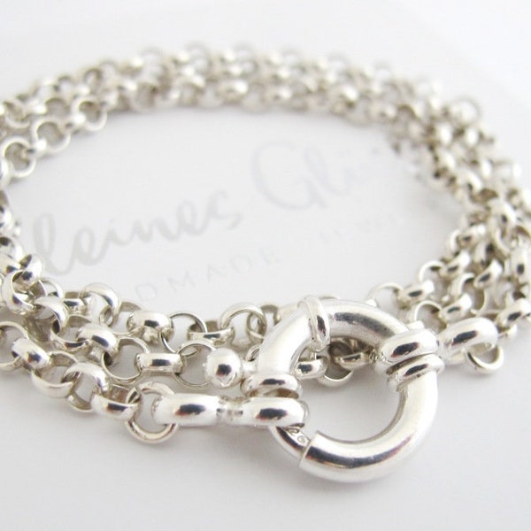 2in1 Chain 925 Silver Chain & Bracelet