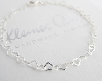 Heart Bracelet 925 Silver | Silver Bracelet