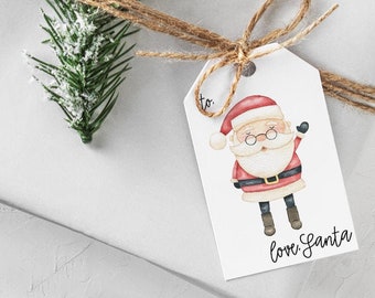Christmas Gift Tags | Gift Tags | Christmas Tags | Santa Set