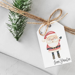 Christmas Gift Tags | Gift Tags | Christmas Tags | Santa Set