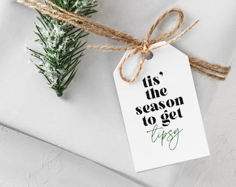 Christmas Gift Tags | Gift Tags | Christmas Tags | Funny wine Tags