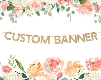 Custom Letter Banner Etsy