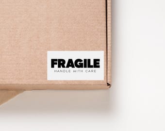 50 fragile handle with care sticker | small business stickers