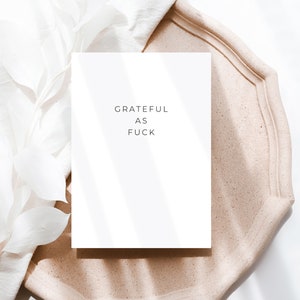 grateful as fuck card