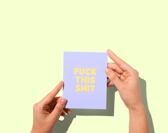 A wise person once said fuck this shit and retired