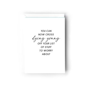 You can now cross dying young off your list card
