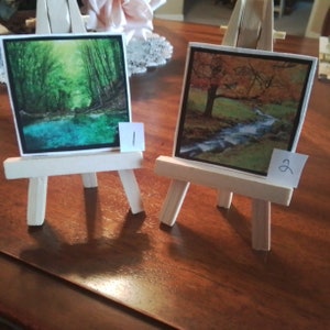 Dollhouse easel and painting, scale 1:12, dollhouse accessories, dollhouse miniatures