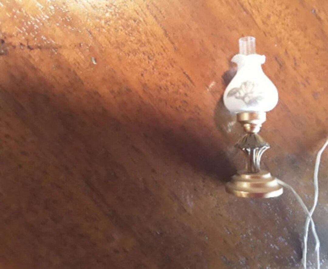 Dollhouse Electric Lights Scale 112 Table Lamp 12V Etsy