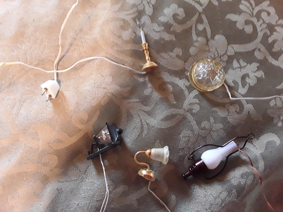 Dollhouse Electric Lights, 12V, Scale 112, Dollhouse Lights, Dollhouse