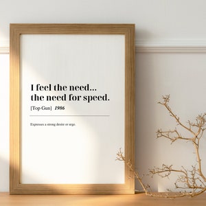 Top Gun I Feel The Need For Speed Quote Essential T-Shirt for Sale by  FifthSun