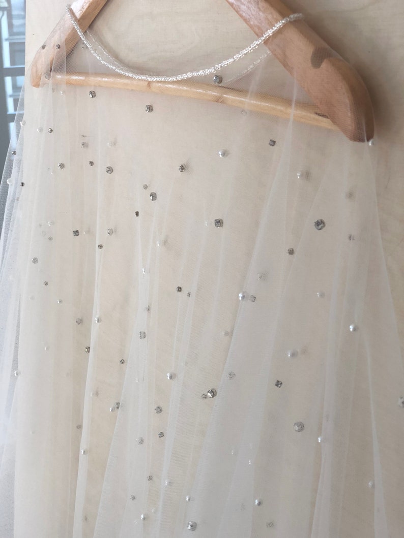 Capelet Wedding cover up Bridal Cape Tulle Cape Crystal Cape Wedding cape SHINE CAPE
