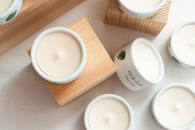 Concrete candles Custom candle Wedding Candles Wedding gift Personalized candle Wedding Favor|Gifts. Personalised Wedding Candle