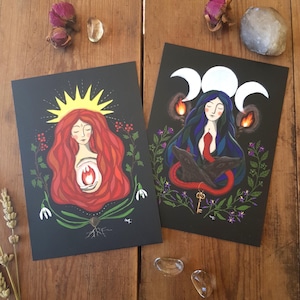 Cartes Déesses Brigid et Hécate