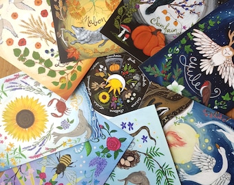 Wheel of the Year Cards for Seasonal Magic Altar