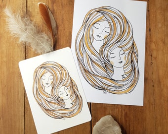 Postcard GEMINI astrological sign