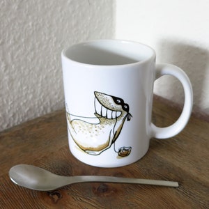Teabag Thief III, cup, mug, teacup, coffee mug, funny mug, tea, teatime, gift for tea drinkers, frog mug, frog mug image 1