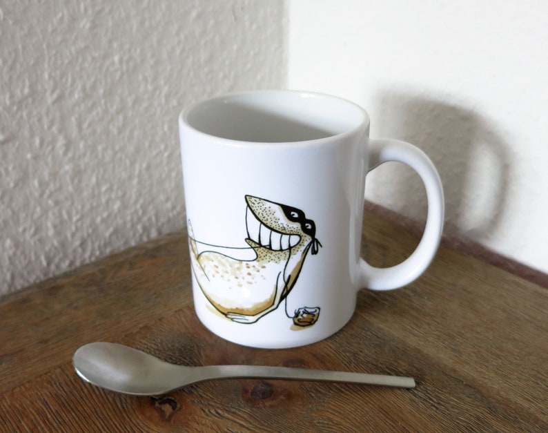 Teabag Thief III, cup, mug, teacup, coffee mug, funny mug, tea, teatime, gift for tea drinkers, frog mug, frog mug image 1