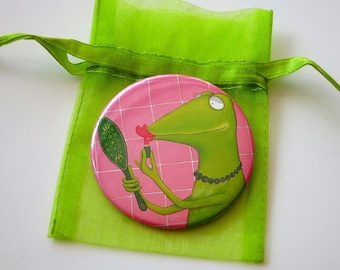 Fiona, the Beauty Queen, pocket mirror, beauty gift, wellness gift, make-up gift, makeup mirror