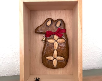 Aachener Printenfrosch, frog, frog figure, cookies, teatime, frog sculpture, print, gingerbread, wall object, 3D picture, frog prince, Printen