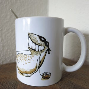 Teabag Thief III, cup, mug, teacup, coffee mug, funny mug, tea, teatime, gift for tea drinkers, frog mug, frog mug image 5