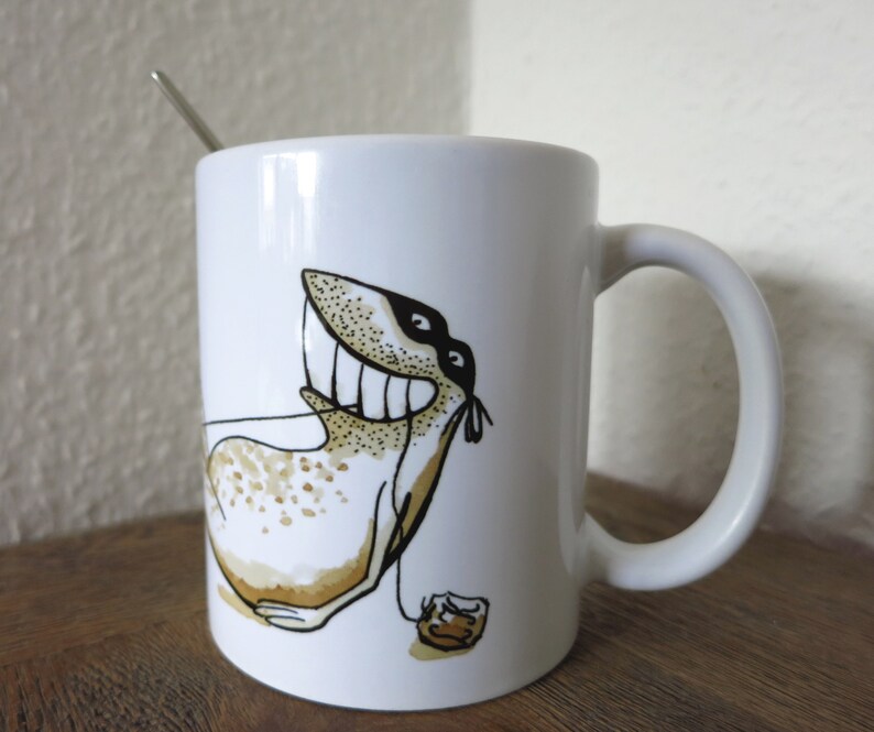 Teabag Thief III, cup, mug, teacup, coffee mug, funny mug, tea, teatime, gift for tea drinkers, frog mug, frog mug image 5