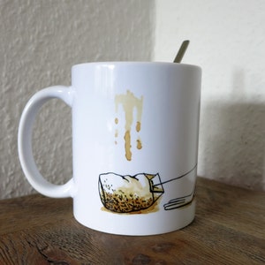 Teabag Thief III, cup, mug, teacup, coffee mug, funny mug, tea, teatime, gift for tea drinkers, frog mug, frog mug image 3