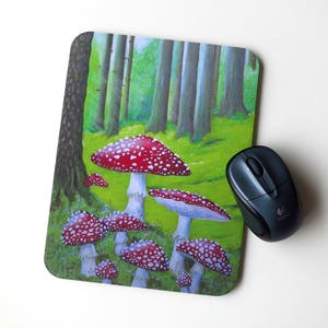 Kunztpad - Mousepad fly agaric frog, Mousepad fly agaric, frog mousepad, office, desk, computer, workplace, funny mousepad