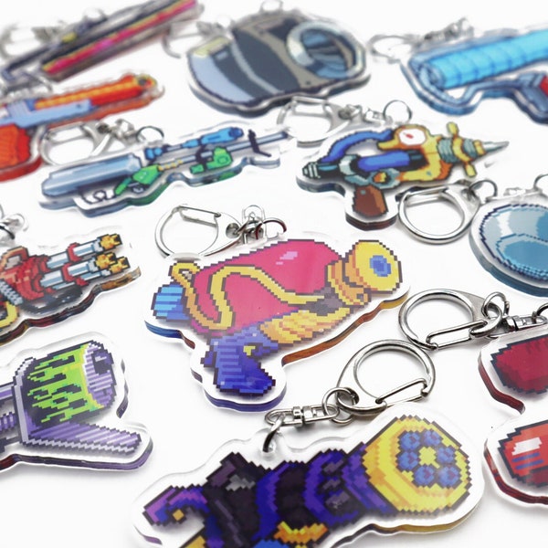 Splatoon Weapon Pixel Art Charm