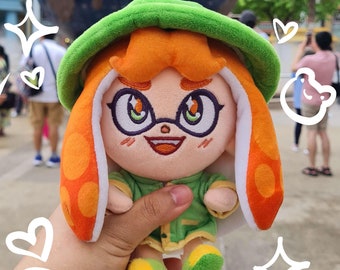 Peluche Splatoon Rana Verde Niña Lily Sentada