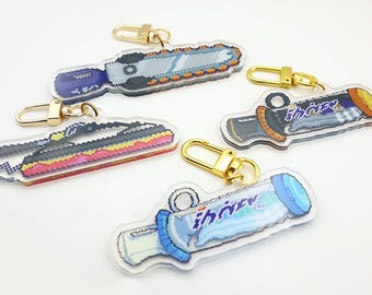 Splatanas Splatoon Weapon Pixel Art Charm