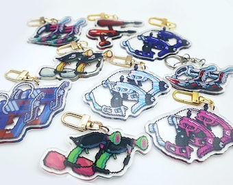 Dualies Splatoon Weapon Pixel Art Charm