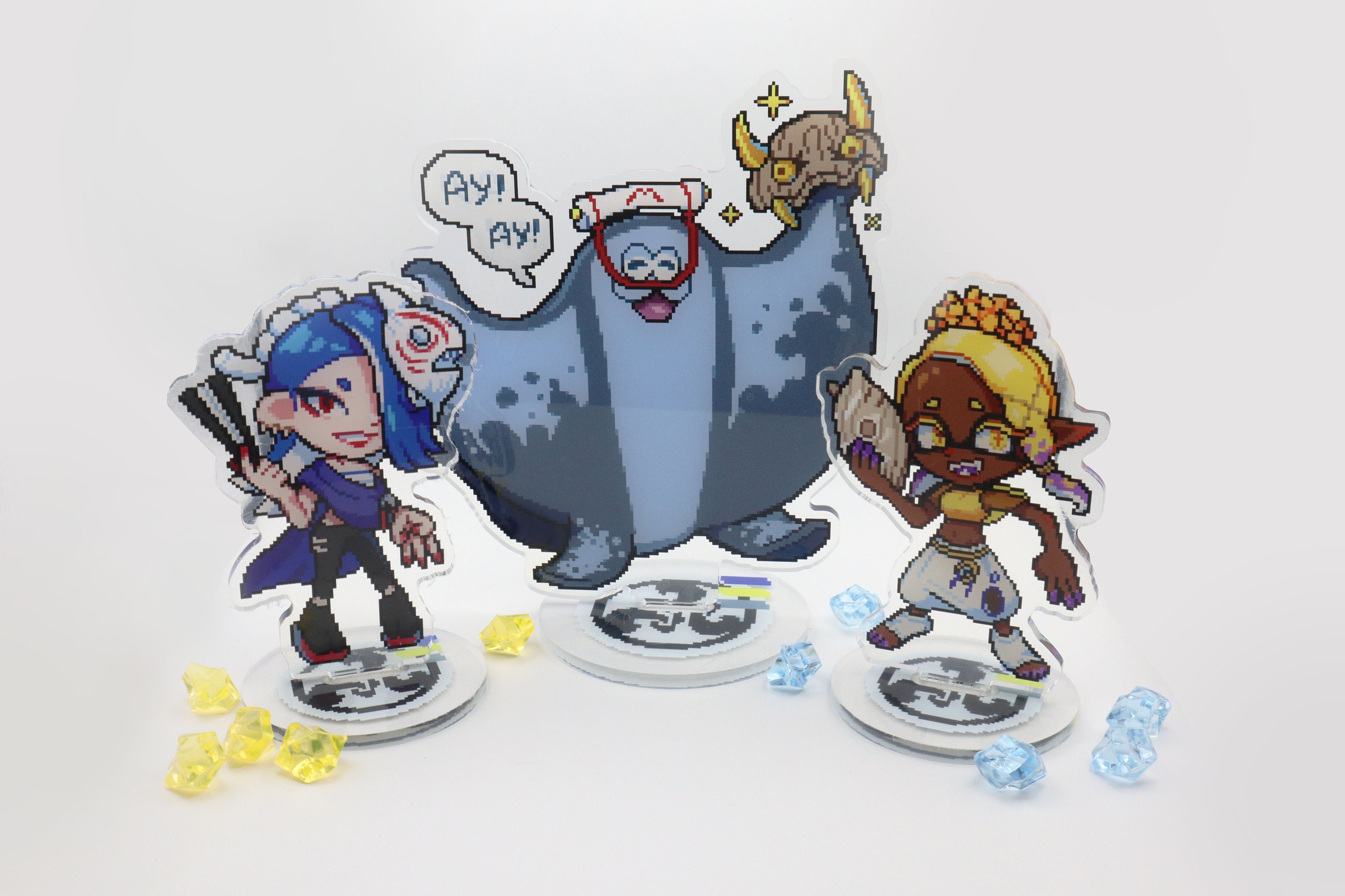 Splatoon 3 idols – Frye, Shiver, and Big Man