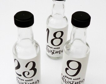 24 x 50ml miniature alcohol bottles advent calendar diy advent countdown to christmas