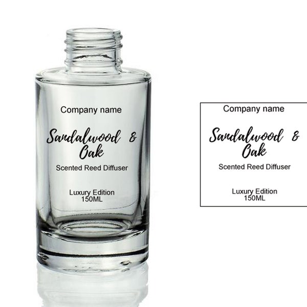Étiquettes transparentes personnalisées de diffuseur de roseaux transparents parfums d’autocollants