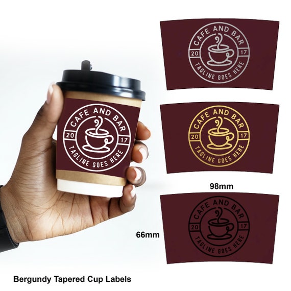 Custom Disposable Logo Printed Takeaway Cafe Hot Coffee Cup Single