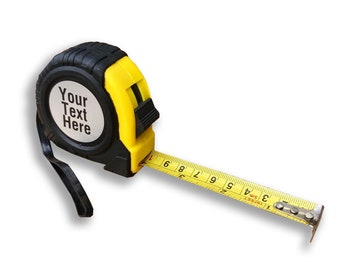 Personalised 5m tape measure ruler for him fathers day gift for him Any text printed