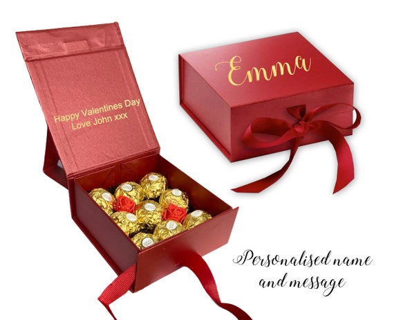 Confezione regalo personalizzata rossa per San Valentino Ferrero