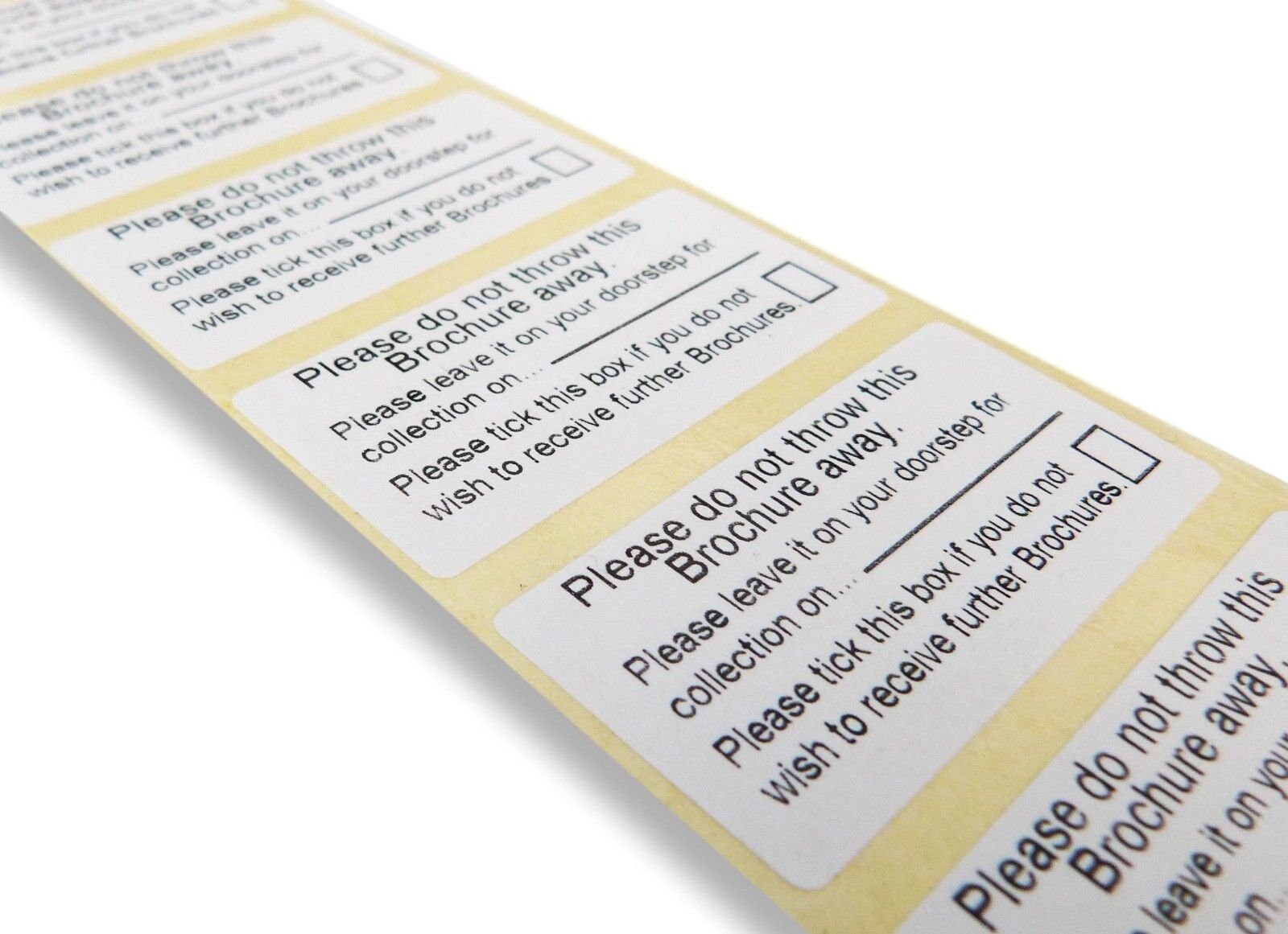 100 X 25mm x 50mm do not throw brochure away catalogue labels Etsy