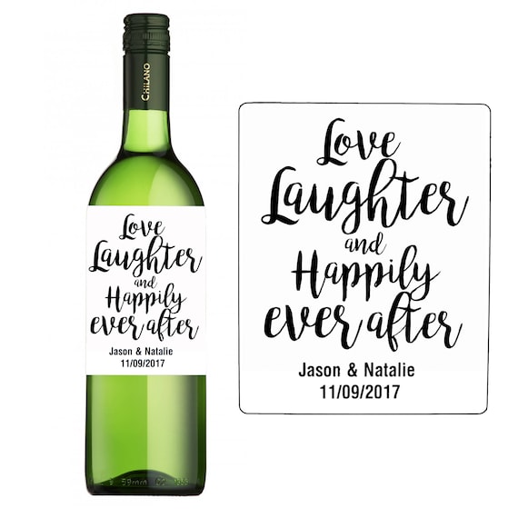130MM X 100MM PERSONALISED WEDDING WINE BOTTLE LABEL STICKERS TABLES PARTY 