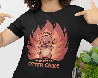 Chaotic Otter T-Shirt – Funny Otter Pun Clothing