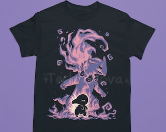 UK Delivery // The Ghostly Fire Within - Cyndaquil Typhlosion T-Shirt // poke moninspired Shirt // fire starter Shirt // Video Game T-Shirt