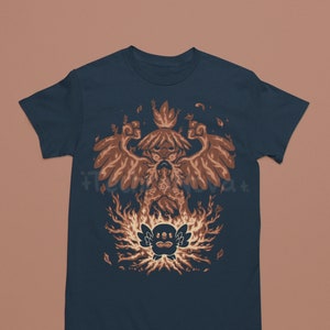 UK Delivery // The Fighting Owl Within -grass starter type Shirt // poke inspired Shirt //Rowl-et Decid-ueye T-Shirt  // Video Game T-Shirt