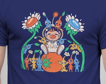 Friendly Alien Flora - Pikmin T-Shirt // Olimar Shirt // Cute Video Game T-Shirt