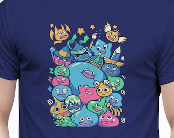 Slime Party - Dragon Quest T-Shirt // Slimes // Mascot // Shirt Video Game T-Shirt