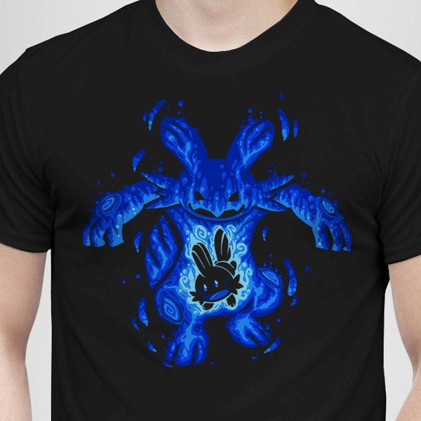 The Waterkip Within - Water Evolve - Swampert T-Shirt //poke monShirt // mudkip element silhouette Shirt // Video Game T-Shirt