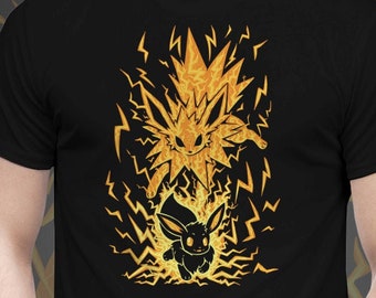 Silhouette design monsterinspired pokemon em uma camiseta estilo