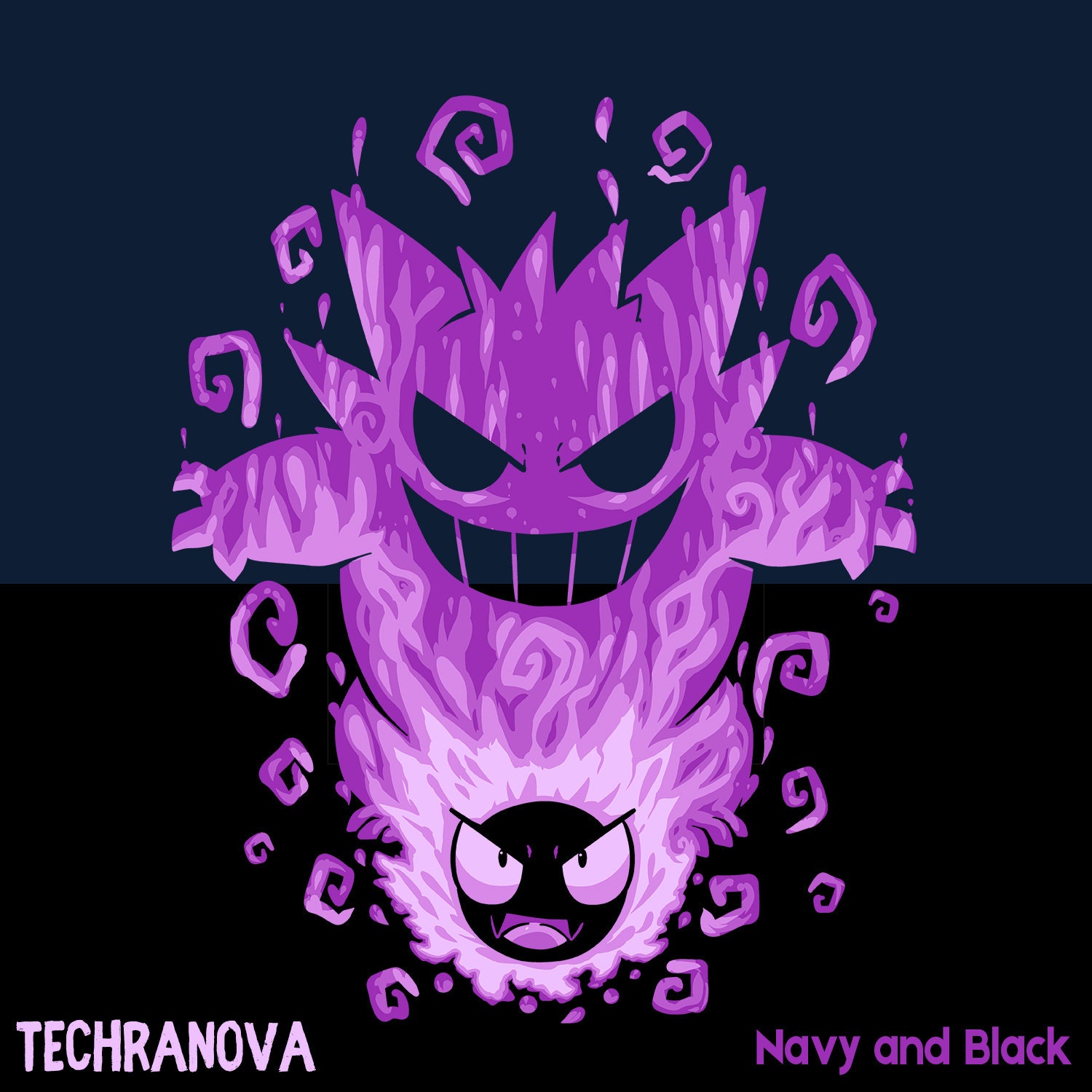 The Mega Ghost Within Gengar Ghastly T-shirt // Shiny Mega 