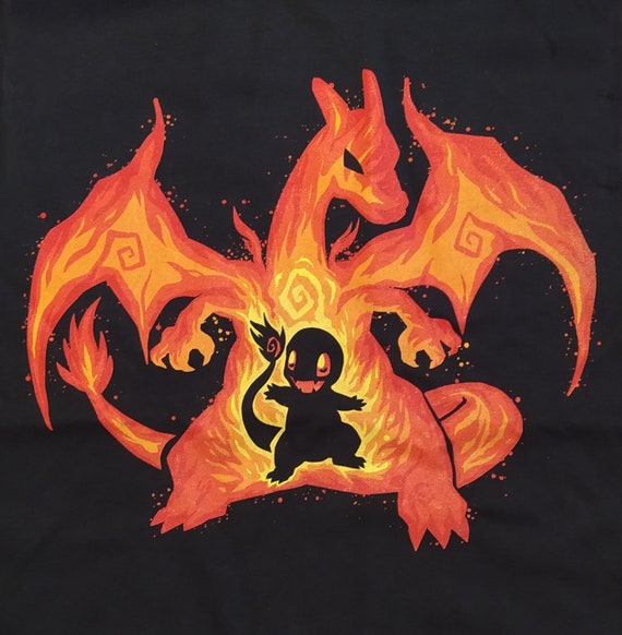 Silhouette design monsterinspired pokemon em uma camiseta estilo